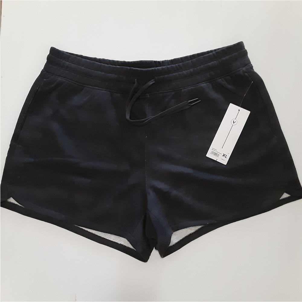 Velocity Black Women's Athletic Shorts ( XL  )
